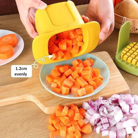2-in-1 Vegetable Chopper Dicing & Slitting