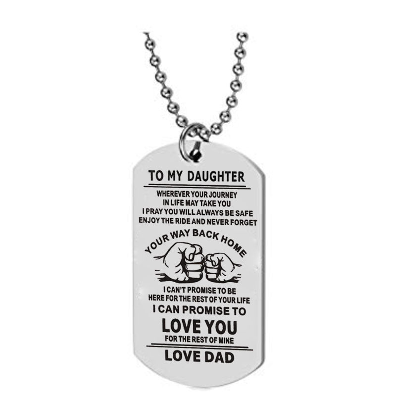 Dad To Son - I Love You - Necklace