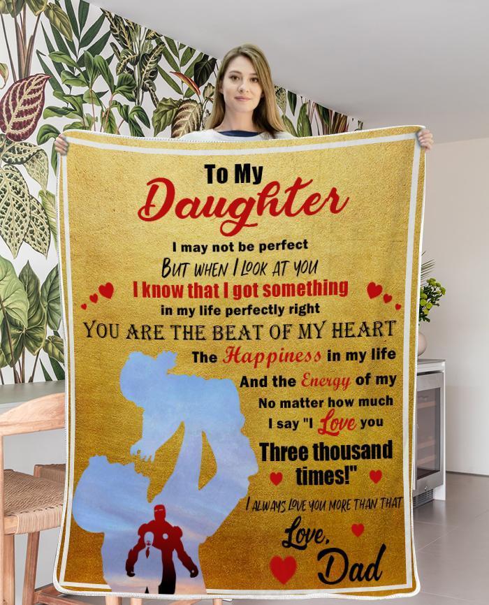 Christmas limited time discount 50%-To my Daughter I love you three thousand times-Blanket