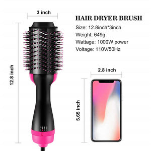 Multifunctional hot air comb straight hair comb