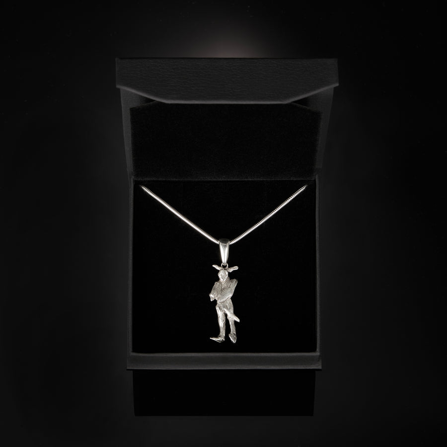 The Bunny Man Necklace - Silver