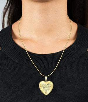 To My Gorgeous Girlfriend Heart Necklace