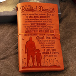 Dad To Beautiful Daughter - SMILE MORE, WORRY LESS  - Vintage Journal