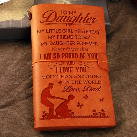 Dad To Daughter - I Am So Proud Of You  - Vintage Journal