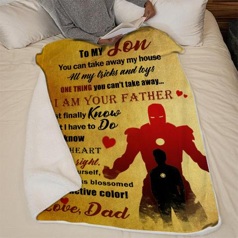 Christmas discount 50% -To my Son- You are yourself- Blanket