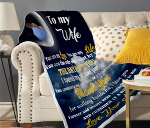 Black Friday limited time discount 50%-To my Wife-Blanket