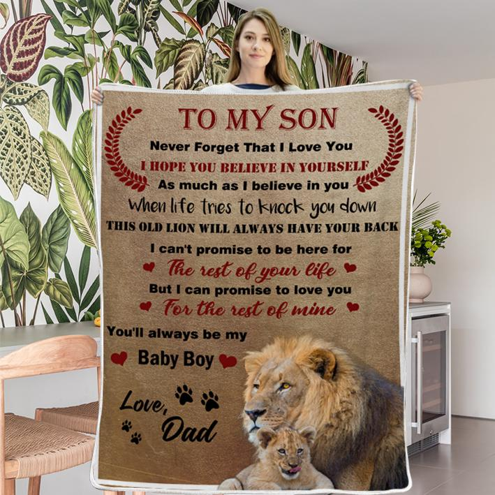 Black Friday limited time discount 50%-To my Son -This old lion will always have your back-Blanket