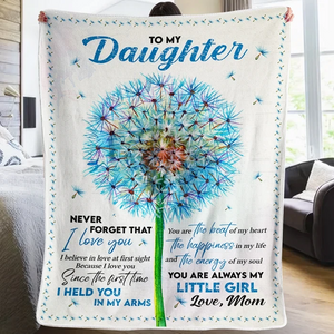 50% OFF Best Gift-Mom To Daughter - Never Forget That I Love You - Blanket