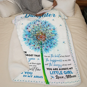 50% OFF Best Gift-Mom To Daughter - Never Forget That I Love You - Blanket
