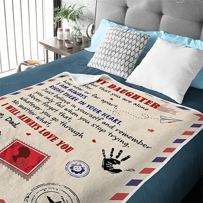 50% OFF Best Gift - Dad To Daughter - I Will Always Love You - Blanket