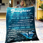 50% OFF Best Gift-To My Daughter, Believe In Yourself And Remember To Be Awesome - Blanket