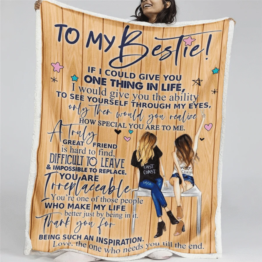 50% OFF Best Gift - To My Bestie Blanket