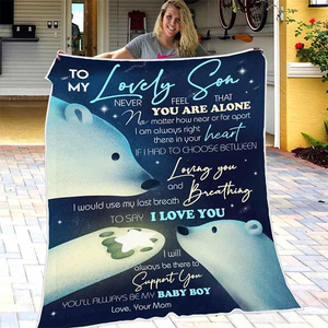 50% OFF Best Gift-Mom To My Son- I Will Always Be There-Blanket