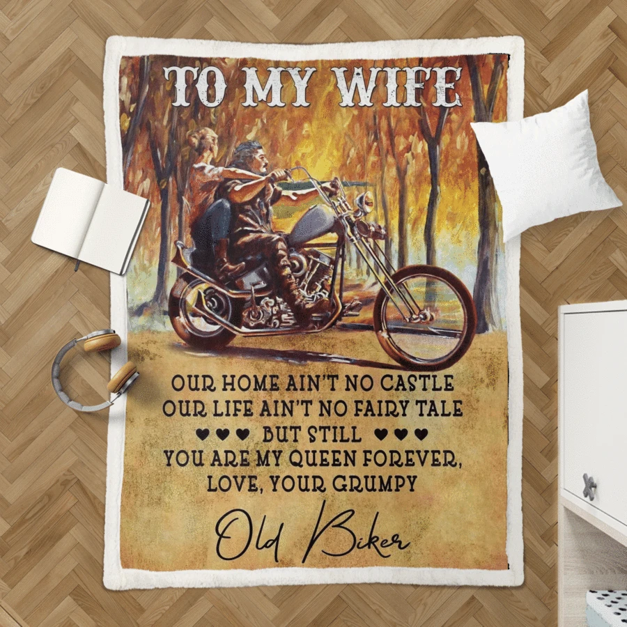 50% OFF Best Gift - Old Bikes To my Wife Blanket