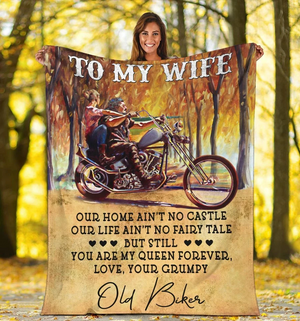 50% OFF Best Gift - Old Bikes To my Wife Blanket