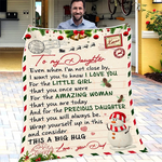 50% OFF Best Gift-Dad To Daughter, Love Dad - Blanket