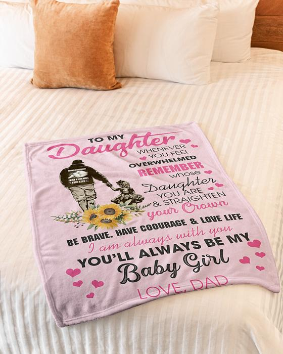 50% OFF Best Gift-Dad To Daughter, Love Dad - Blanket