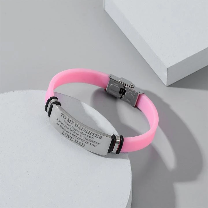 To My Daughter - I BELIEVE IN YOU ( Love Dad ) - Bracelet