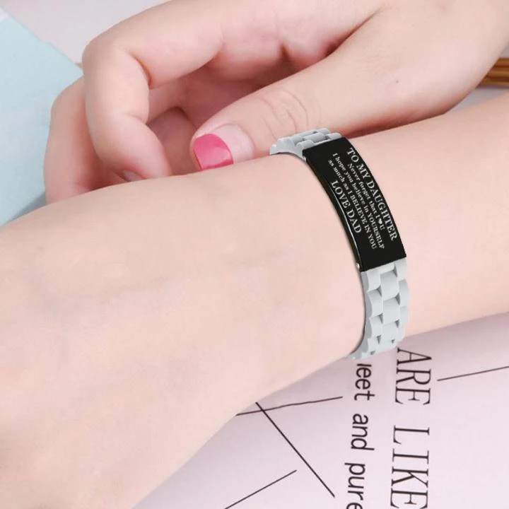 Dad To Daughter - I hope you believe in YOURSELF - Bracelet