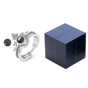 100 Languages "I Love You" Creative Ring, Bracelet And Puzzle Jewelry Box