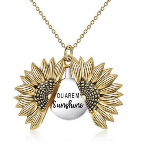 🌻"You Are My Sunshine" Unique Sunflower Necklace