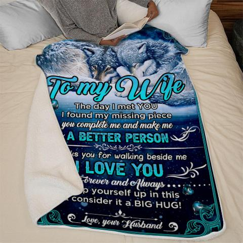 50% OFF Best Gift - Husband To Wife - I Love You - Blanket