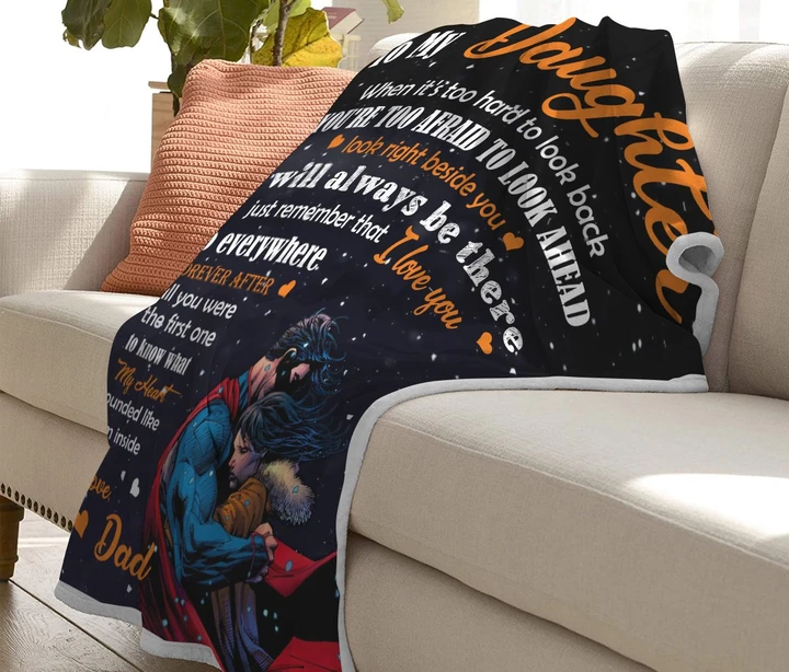 Christmas limited time discount 50%-To my Daughter -Super Father-Blanket