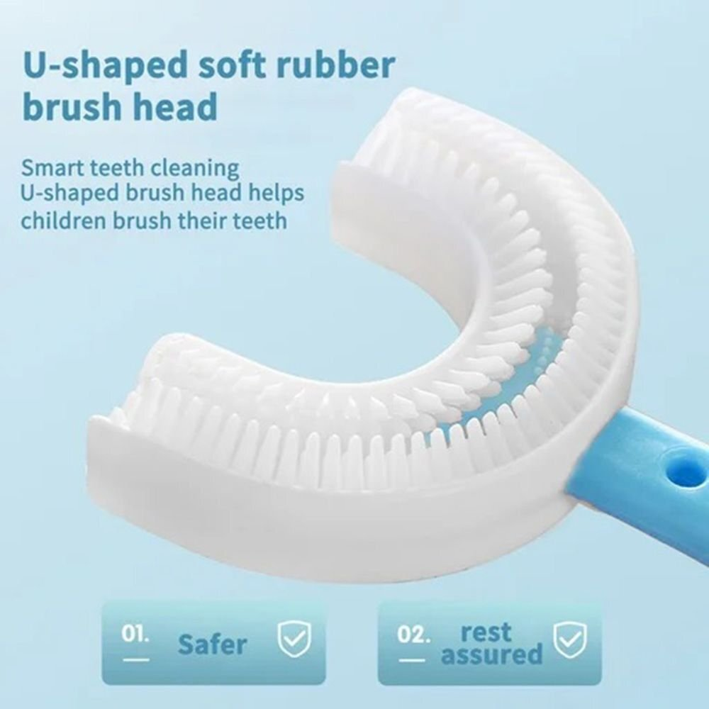 360° Kids U-Shaped Toothbrush(2PCS)