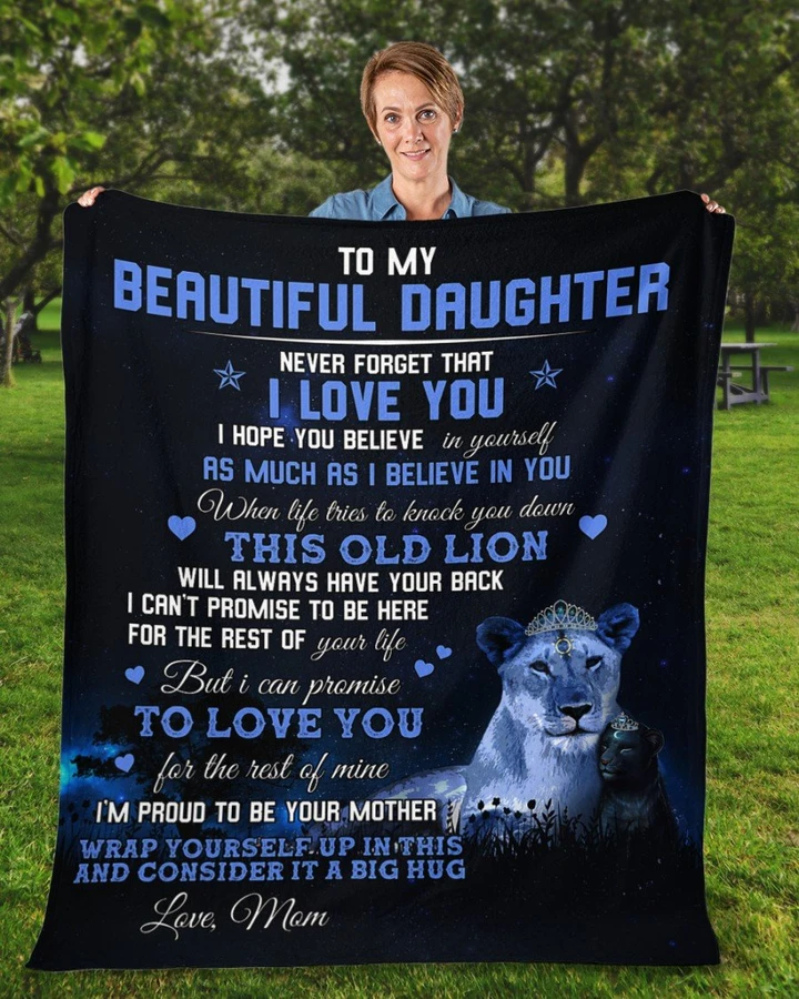 50% OFF Best Gift 🎁 Mom To Daughter, I LOVE YOU - Blanket