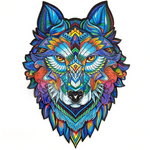 WOODEN JIGSAW PUZZLE MAJESTIC WOLF