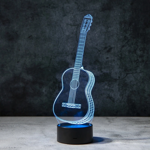 GUITAR 3D ILLUSION LAMP