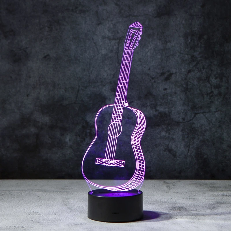 GUITAR 3D ILLUSION LAMP