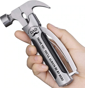Gifts for Dad -All in One Survival Tools Small Hammer Multitool
