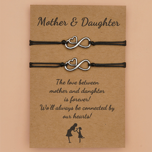 Mom and Daughter - Bracelets Set with Cards