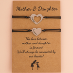 Mom and Daughter -Love Bracelets Set with Cards