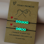Luminous Adjustable Bracelets, Love Couple Bracelets Set with Cards