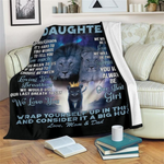 From Mom & Dad to My Daughter-You’ll Always be My Baby Girl Lion Queen Fleece Blanket