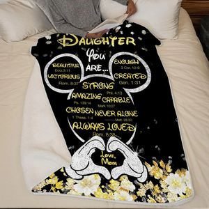 Mom To Daughter - You Are Never Alone - Blanket