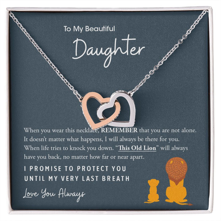 My Beautiful Daughter | This Old Lion - Interlocking Hearts Necklace