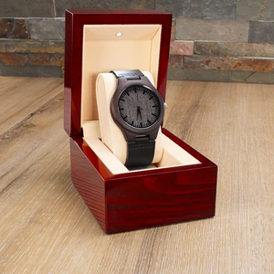To My Dad - Always Be The Man - Engraved Wooden Watch(Free Shipping)
