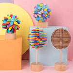 SOLID WOODEN ROTATING LOLLIPOP