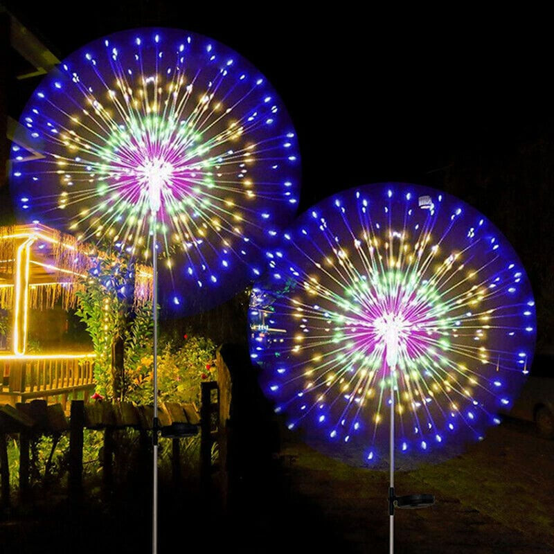 Solar Outdoor Waterproof Yard Fireworks Light - 150 LED