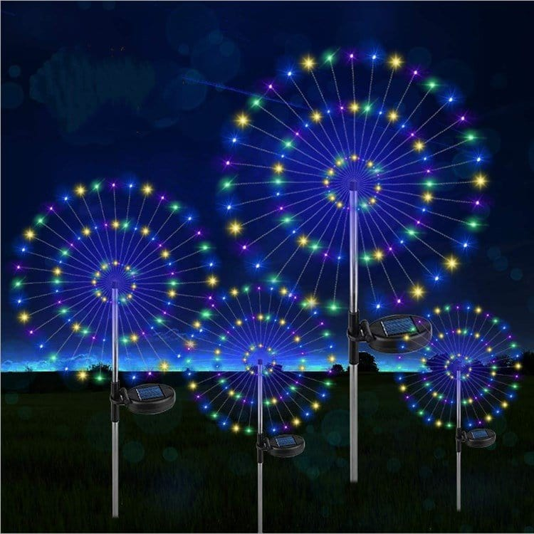 Solar Outdoor Waterproof Yard Fireworks Light - 150 LED