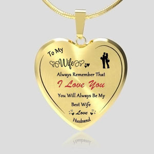 To My Wife Heart Necklace-Forever