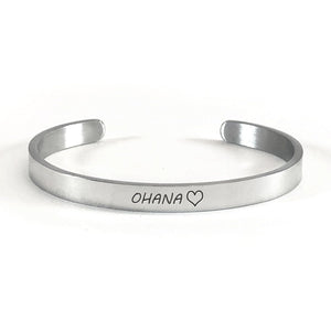 Ohana bracelet with silver plating