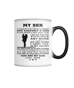 Proud of you - Son's Color Changing Mug