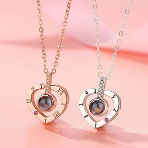 100 Languages "I LOVE YOU" Heart Necklace