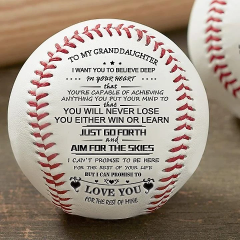 To My GrandDaughter - You Will Never Lose - Baseball