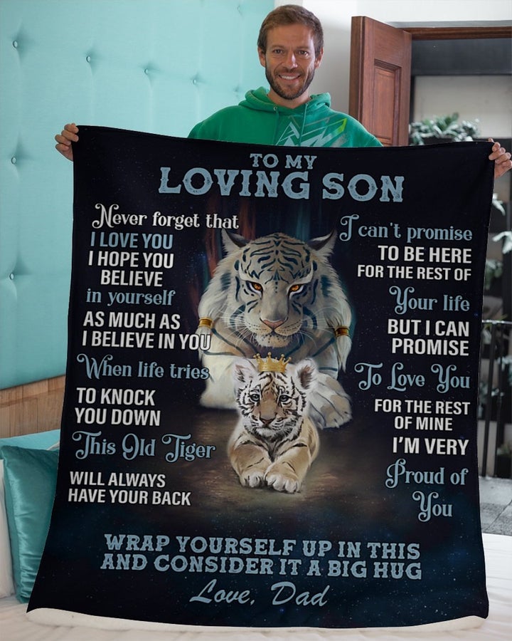 50% OFF Best Gift 🎁 Dad To Loving Son, I BELIEVE IN YOU - Blanket