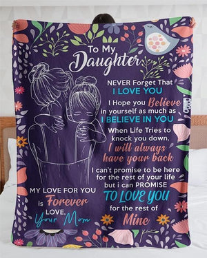 50% OFF Best Gift-To My Daughter, Love Your Mom-Blanket